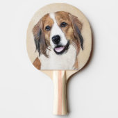 Nederlandse Schilderen Kooikerhondje - Dog Art Tafeltennisbatje (Achterkant)