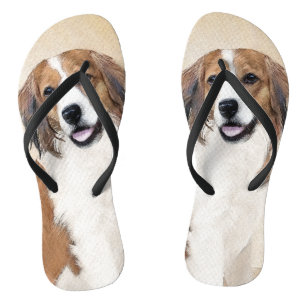 Nederlandse Schilderen Kooikerhondje - Dog Art Teenslippers