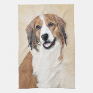 Nederlandse Schilderen Kooikerhondje - Dog Art Theedoek