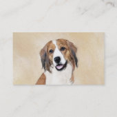 Nederlandse Schilderen Kooikerhondje - Dog Art Visitekaartje (Achterkant)