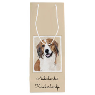 Nederlandse Schilderen Kooikerhondje - Dog Art Wijn Cadeautas