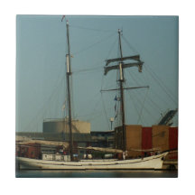 Nederlandse Schooner in de Deense haven