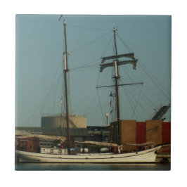 Nederlandse Schooner in de Deense haven Tegeltje