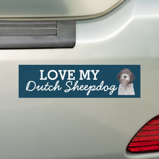 Nederlandse Shepherd bumper sticker (Op auto)