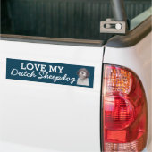 Nederlandse Shepherd bumper sticker (Op Truck)