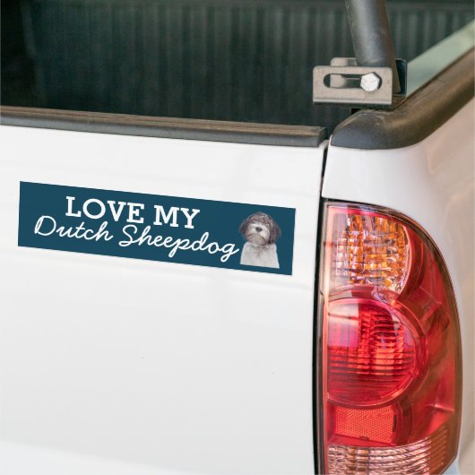 Nederlandse Shepherd bumper sticker (Op Truck)