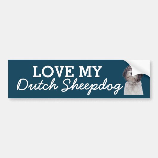 Nederlandse Shepherd bumper sticker (Voorkant)