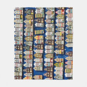 Nederlandse souvenirs, Amsterdamse straatbeeld. Fleece Deken (Voorkant)