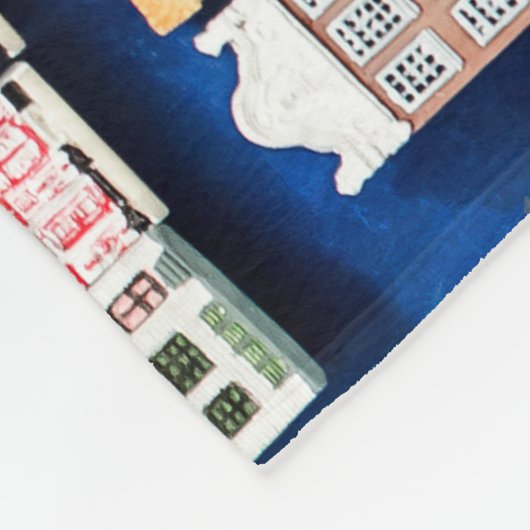 Nederlandse souvenirs, Amsterdamse straatbeeld. Fleece Deken (Hoek)