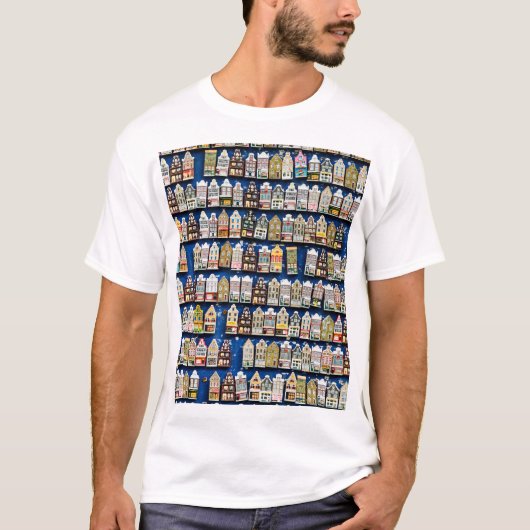 Nederlandse souvenirs, Amsterdamse straatbeeld. T-shirt (Voorkant)