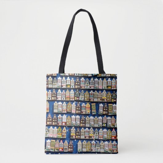 Nederlandse souvenirs, Amsterdamse straatbeeld. Tote Bag (Voorkant)