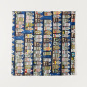 Nederlandse souvenirs, Amsterdamse straatbeeld. Wandkleed (Voorkant (horizontaal))