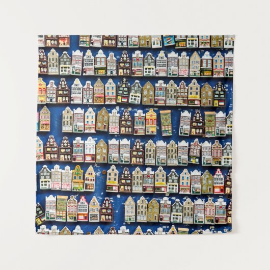 Nederlandse souvenirs, Amsterdamse straatbeeld. Wandkleed (Voorkant)