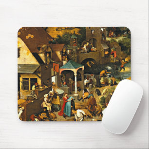 Nederlandse Spreekwoorden, door Pieter Bruegel, Muismat