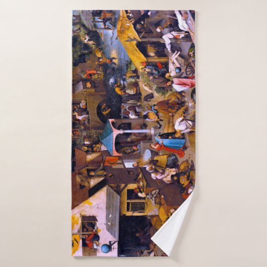 Nederlandse spreekwoorden, Pieter Bruegel de Ouder Badhanddoek (Badhanddoek)