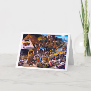 Nederlandse spreekwoorden, Pieter Bruegel de Ouder Kaart