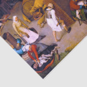 Nederlandse spreekwoorden, Pieter Bruegel de Ouder Tissuepapier (Detail)