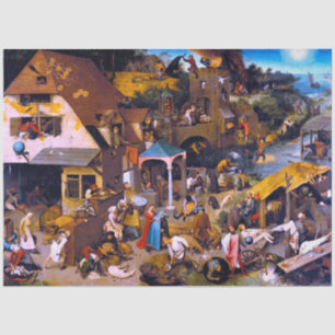 Nederlandse spreekwoorden, Pieter Bruegel de Ouder Tissuepapier