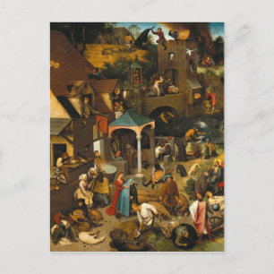 Nederlandse spreekwoorden van Pieter Bruegel over Briefkaart