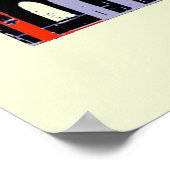 Nederlandse stad 's nachts poster (Hoek)