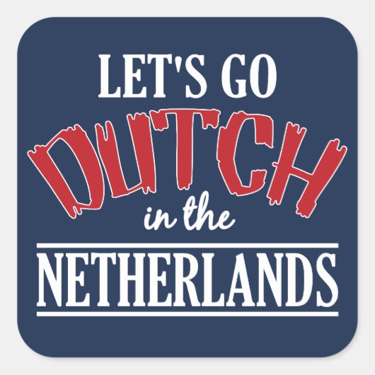 Nederlandse stickers, groot vierkante sticker (Voorkant)