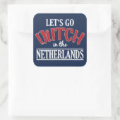 Nederlandse stickers, groot vierkante sticker (Tas)