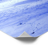 Nederlandse stijl Schrappen Blauw zeilboot Wreck N Poster (Hoek)