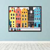 Nederlandse Straat Canvas Afdruk (Insitu (Houten vloer))