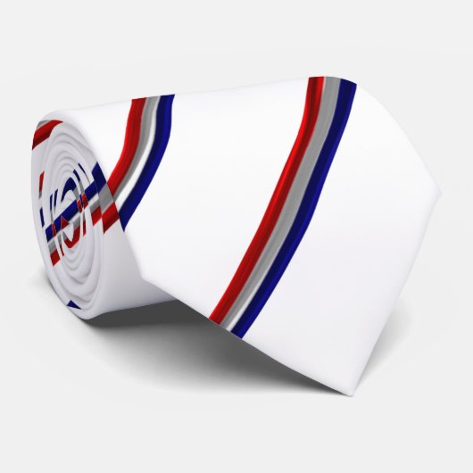 Nederlandse strepen vlag stropdas (Opgerold)