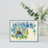 Nederlandse stulme- en blauwe delft-tegels Briefkaart (Staand voorkant)