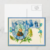 Nederlandse stulme- en blauwe delft-tegels Briefkaart (Voorkant / Achterkant)