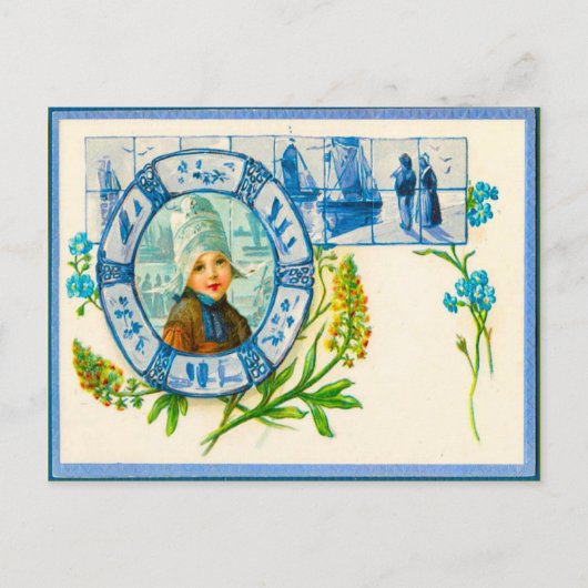 Nederlandse stulme- en blauwe delft-tegels Briefkaart (Voorkant)