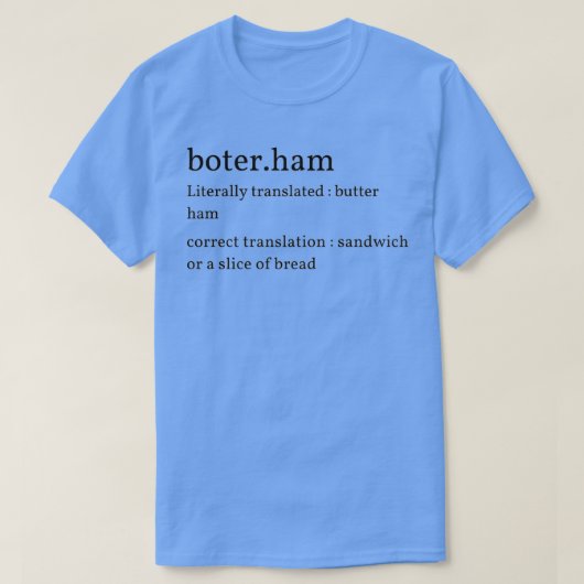 Nederlandse tekst Nederlandse tekst afbeelding T-shirt (Design voorkant)