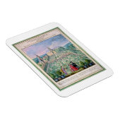 Nederlandse tuin, 1650 (m/c op papier) magneet (Rechterzijde)