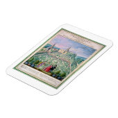 Nederlandse tuin, 1650 (m/c op papier) magneet (Linkerzijde)