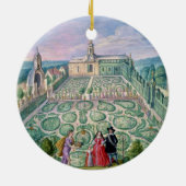 Nederlandse tuin, 1650 (m/vc op papier) keramisch ornament (Achterkant)