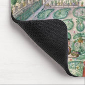 Nederlandse tuin, 1650 (m/vc op papier) muismat (Hoek)