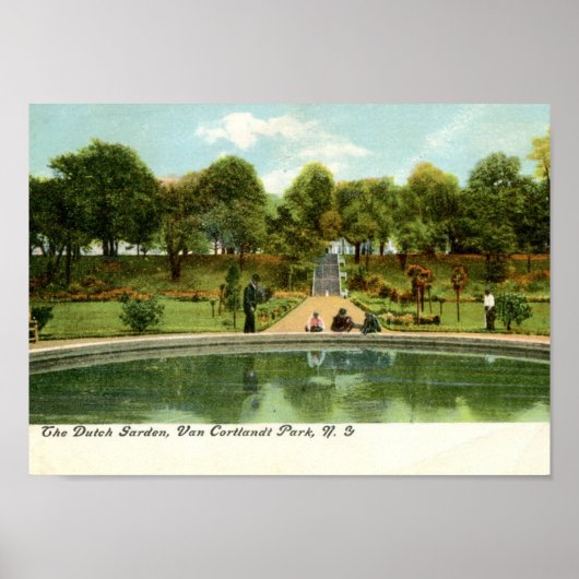 Nederlandse tuin, Van Cortlandt Park, NY  Poster (Voorkant)