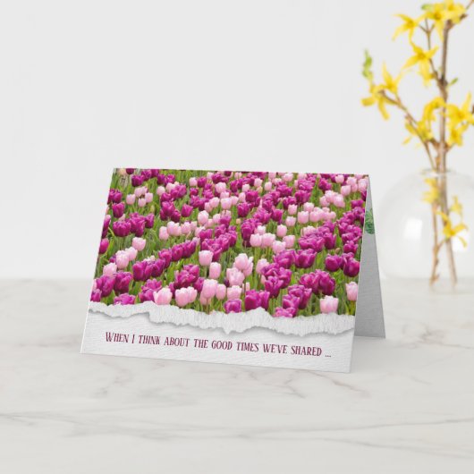 Nederlandse Tulip Garden-vriendschap Kaart (Gele Bloem)