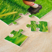 Nederlandse tulp versus Duitse bierglas voetbaldue Legpuzzel (Zijkant)