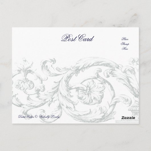 Nederlandse Tulpen Briefkaart (Achterkant)