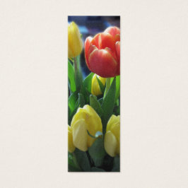 Nederlandse Tulpen Holland Bladwijzer Fotokunst Mini Visitekaartjes