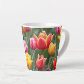 Nederlandse Tulpen Latte Mok (Rechterhoek)