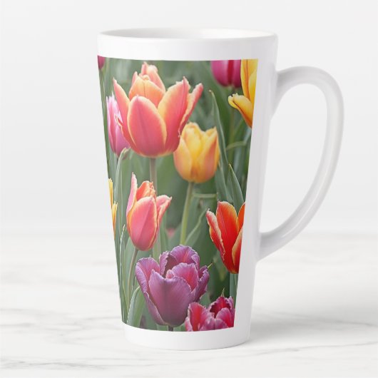 Nederlandse Tulpen Latte Mok (Rechts)