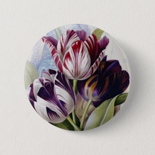 Nederlandse Tulpen Ronde Button 5,7 Cm (Voorkant)