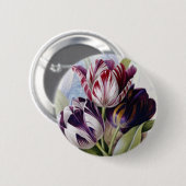 Nederlandse Tulpen Ronde Button 5,7 Cm (Voorkant /achterkant)