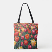 Nederlandse Tulpen Tote Bag (Achterkant)