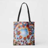 Nederlandse Tulpentuin in de zon Tote Bag (Voorkant)