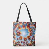 Nederlandse Tulpentuin in de zon Tote Bag (Achterkant)