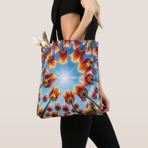 Nederlandse Tulpentuin in de zon Tote Bag